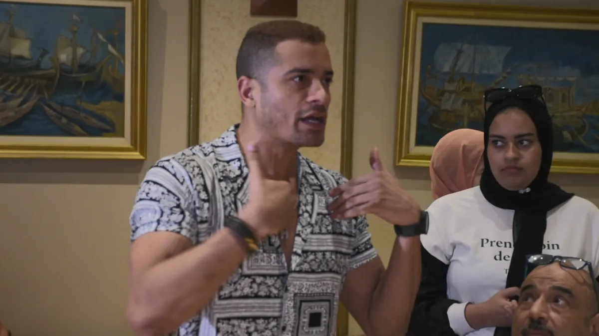 حسن شاكوش يعتذر لمجلس نقابة الموسيقيين - تصوير محمد عربي خاص سيدتي