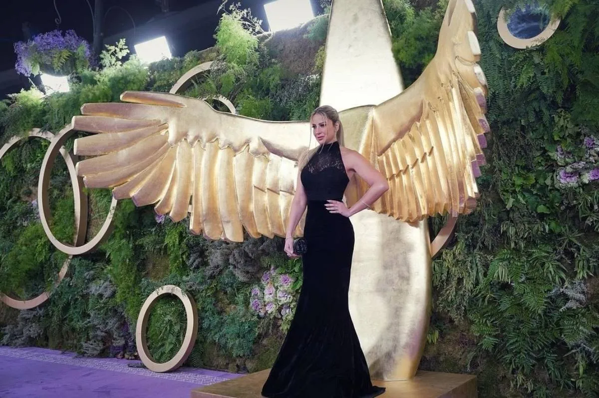 إطلالات ريم مصطفى بالفستان الطويل