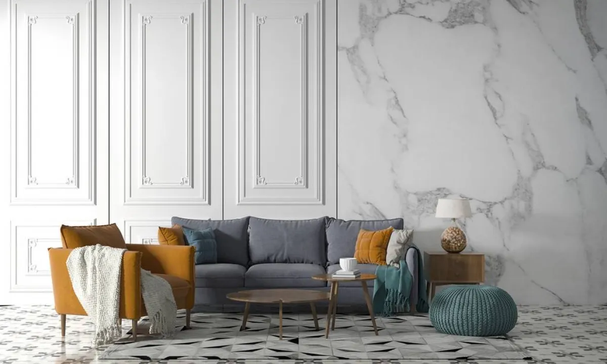 السيراميك هو من المواد المستخدمة في تجليد صالات الاستقبال