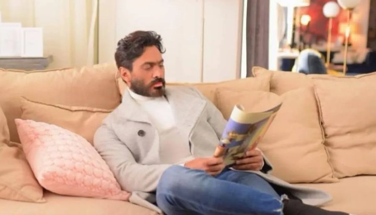 تامر حسني من كواليس فيلم " بحبك" - صورة من صفحته الرسمية على " انستغرام"