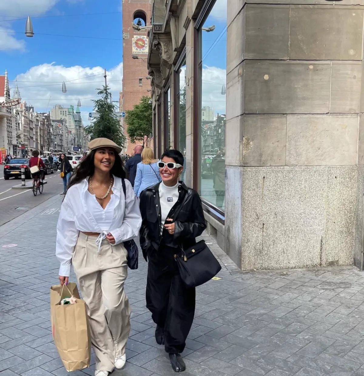 فرح الصراف وليلى عبدالله في هولندا - الصورة من حساب ليلى على الانستجرام