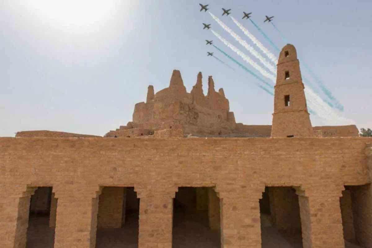 تظهر الصورة جانب من مسجد عمر بن الخطاب مصدر الصورة وكالة الأنباء السعودية واس