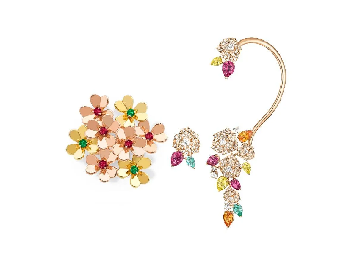 موديلات مجوهرات عنقودية الشكل