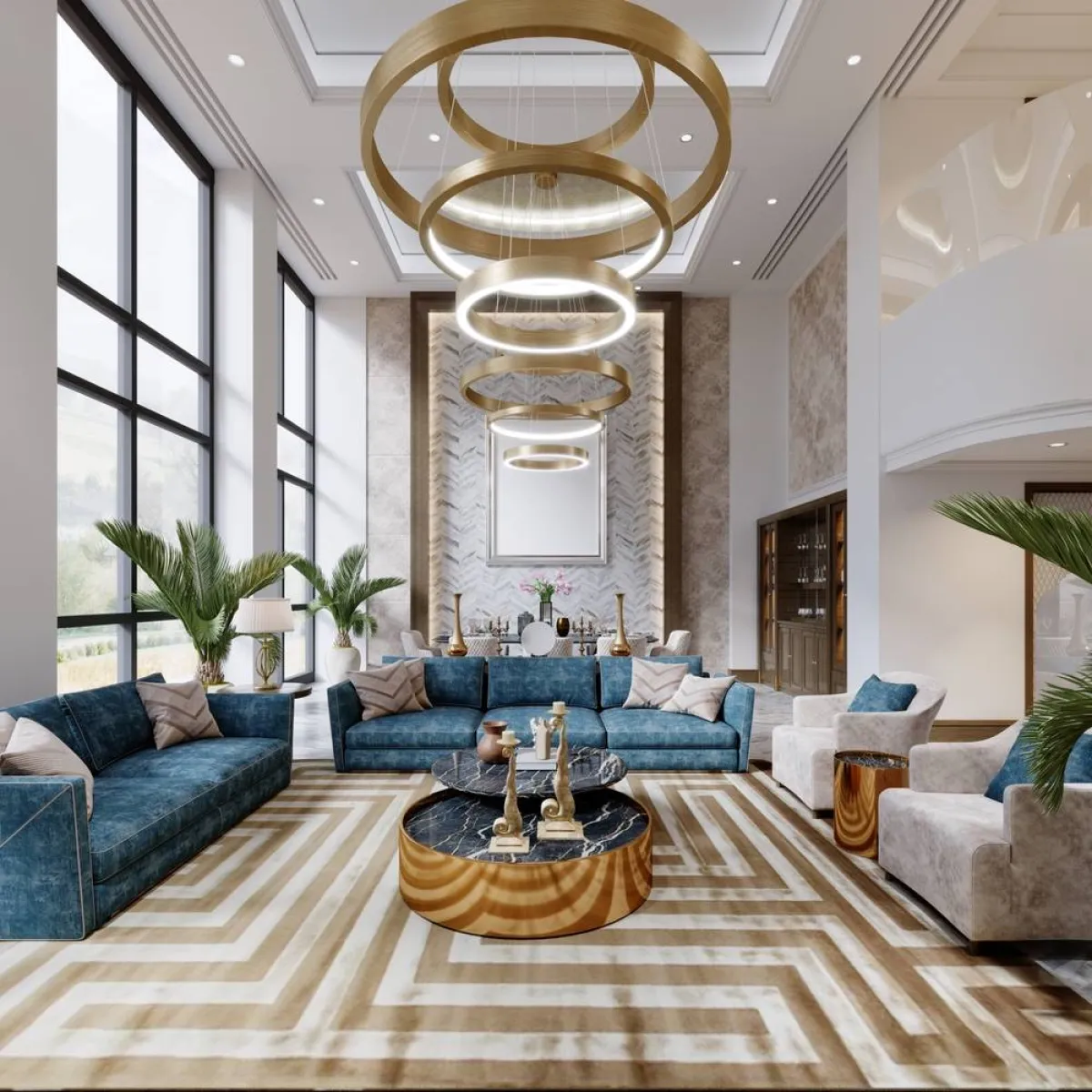 الأزرق لون مرغوب في المجالس