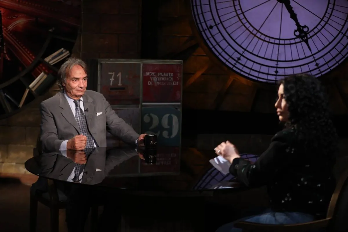 حمدي الوزير - صورة من برنامج ضرب نار مع الإعلامية داليا فؤاد على قناة القاهرة والناس