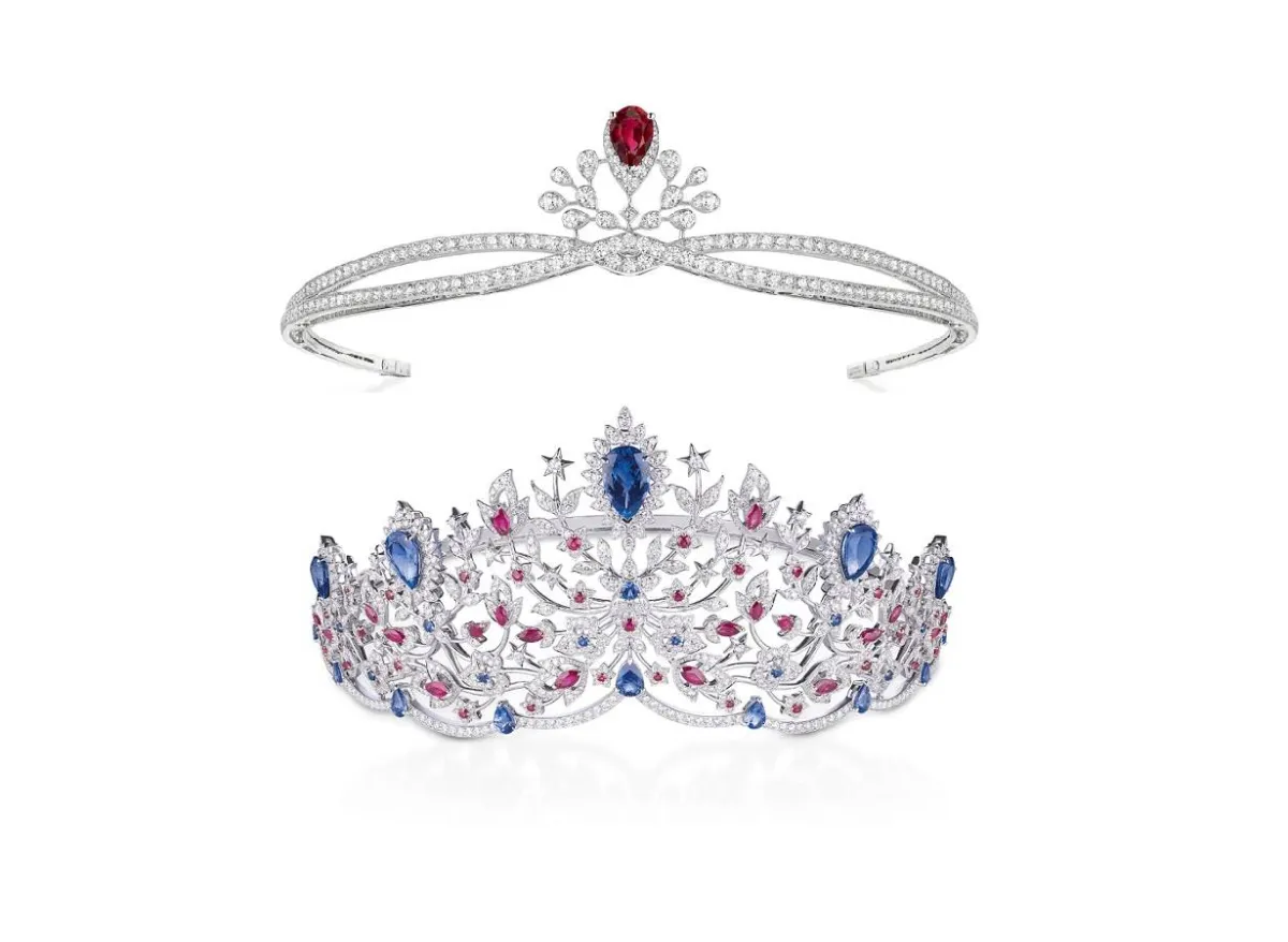 موديلات تيجان مرصعة بالأحجار الكريمة 2022