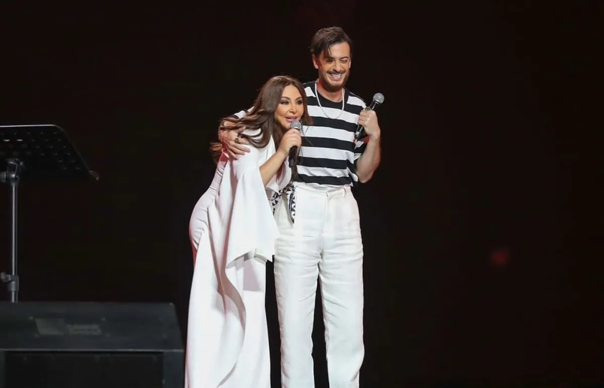 إليسا وسعد لمجرد من حفل جدة - الصورة من حساب موسم جدة على إنستغرام