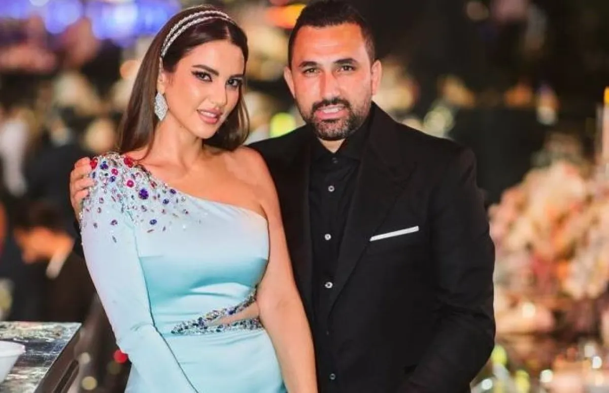 درة التونسية وزوجها هاني سعد- صورة من حسابها على إنستجرام