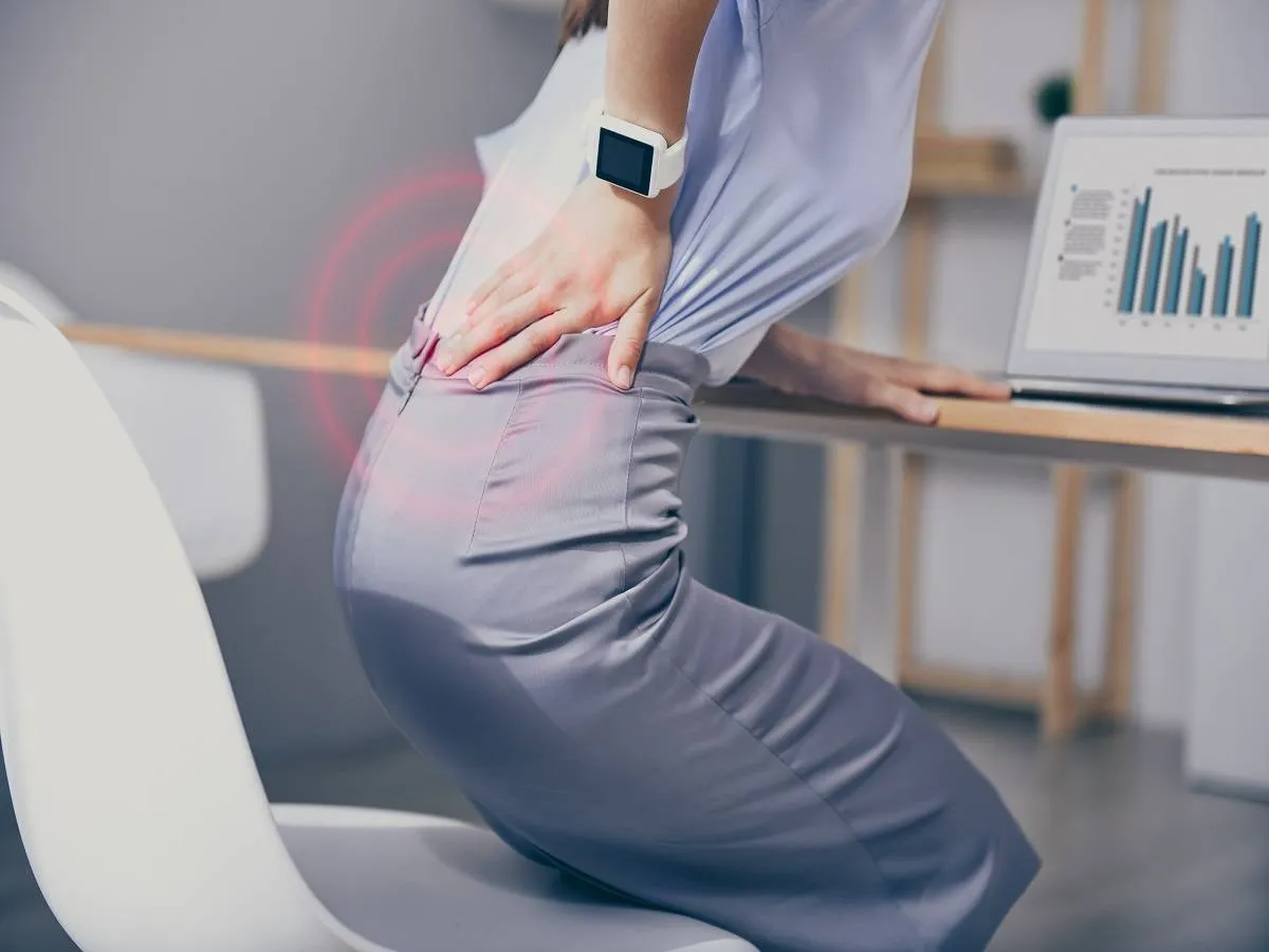 الانزلاق الغضروفي أكثر شيوعًا في الجزء السفلي من العمود الفقري الذي يُسمى العمود الفقري القطني