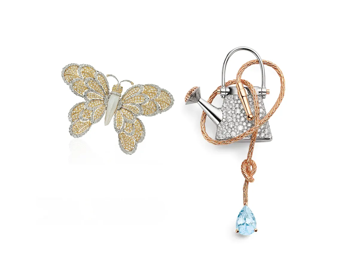 بروشات فخمة مرصوفة بالأحجار الكريمة لسهراتك في عيد الأضحى