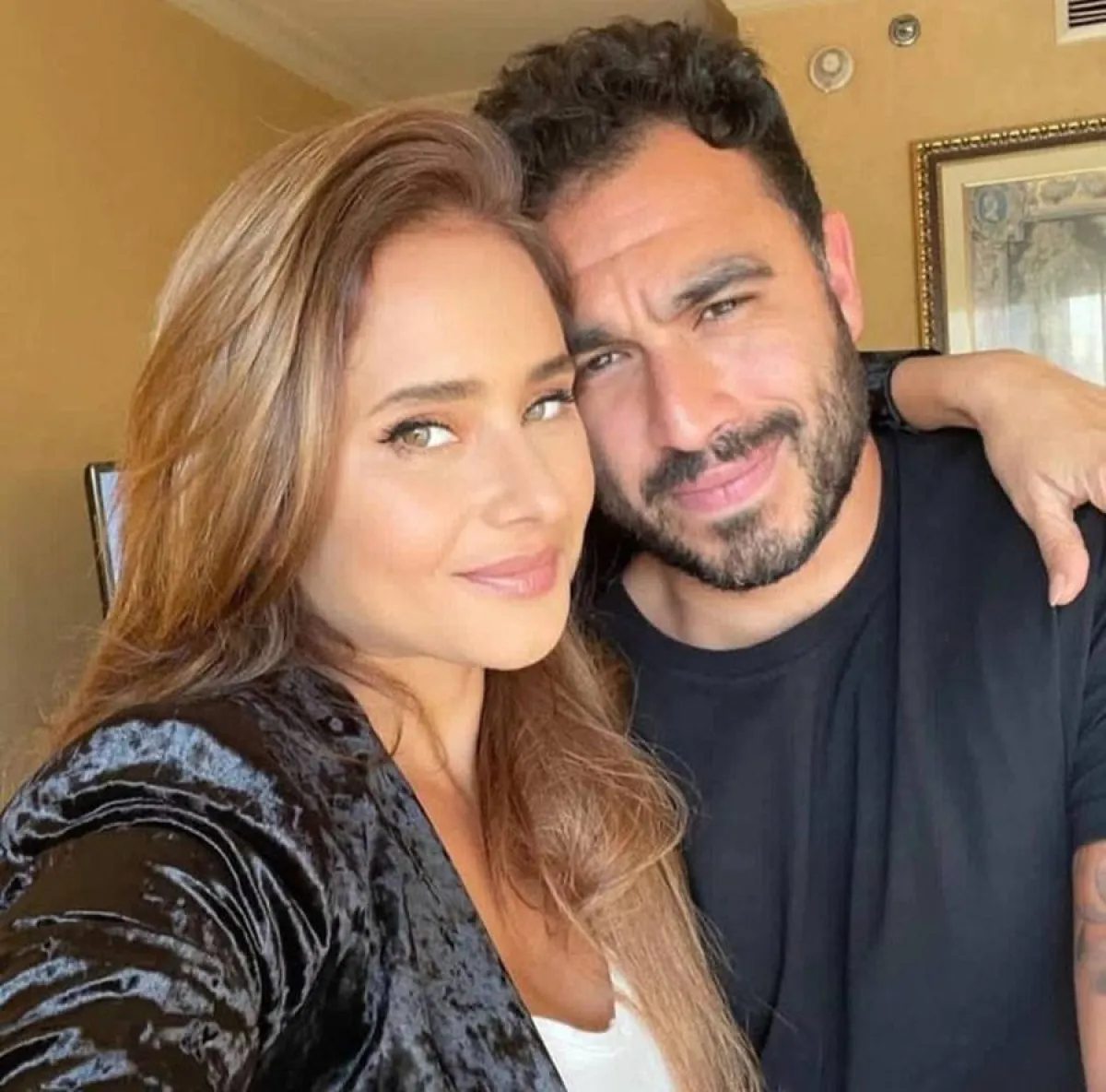 نيللي كريم وزوجها هشام عاشور - الصورة من حسابه على إنستغرام