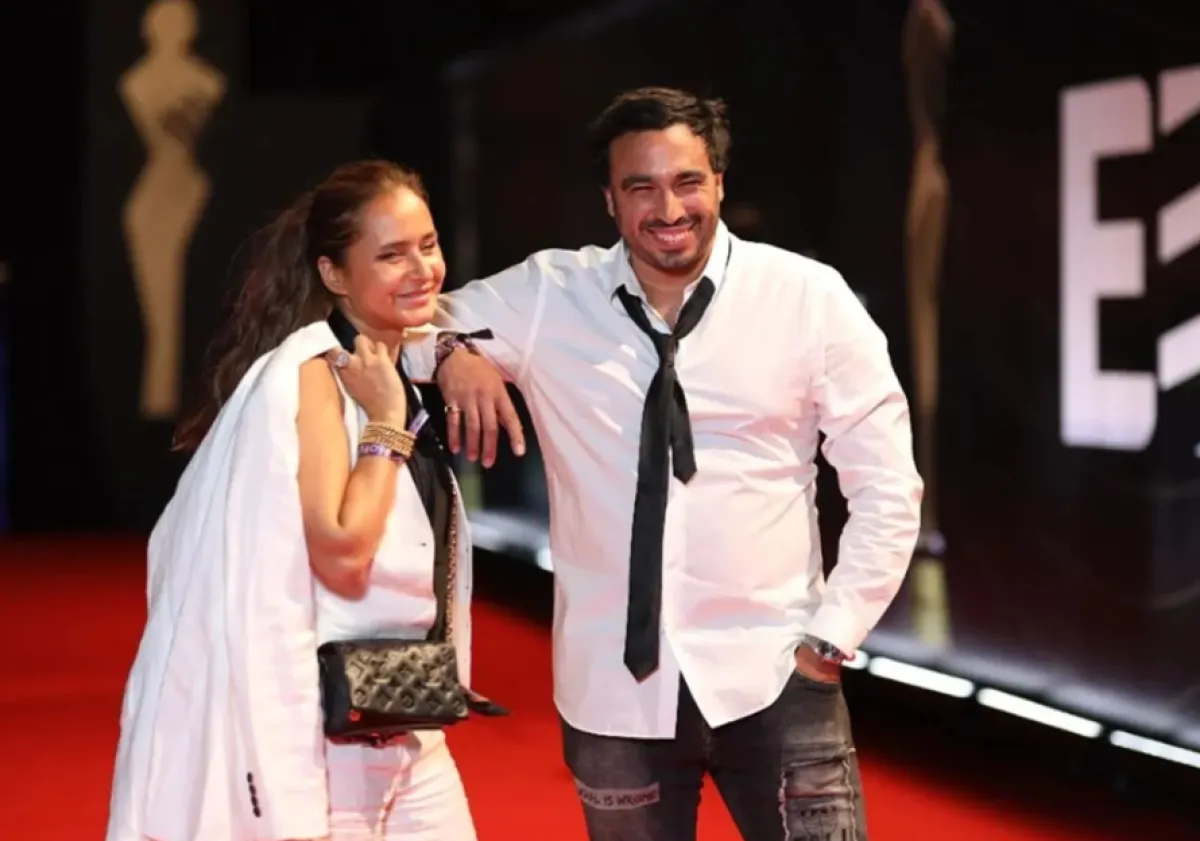 نيللي كريم وزوجها هشام عاشور - الصورة من حسابه على انستغرام