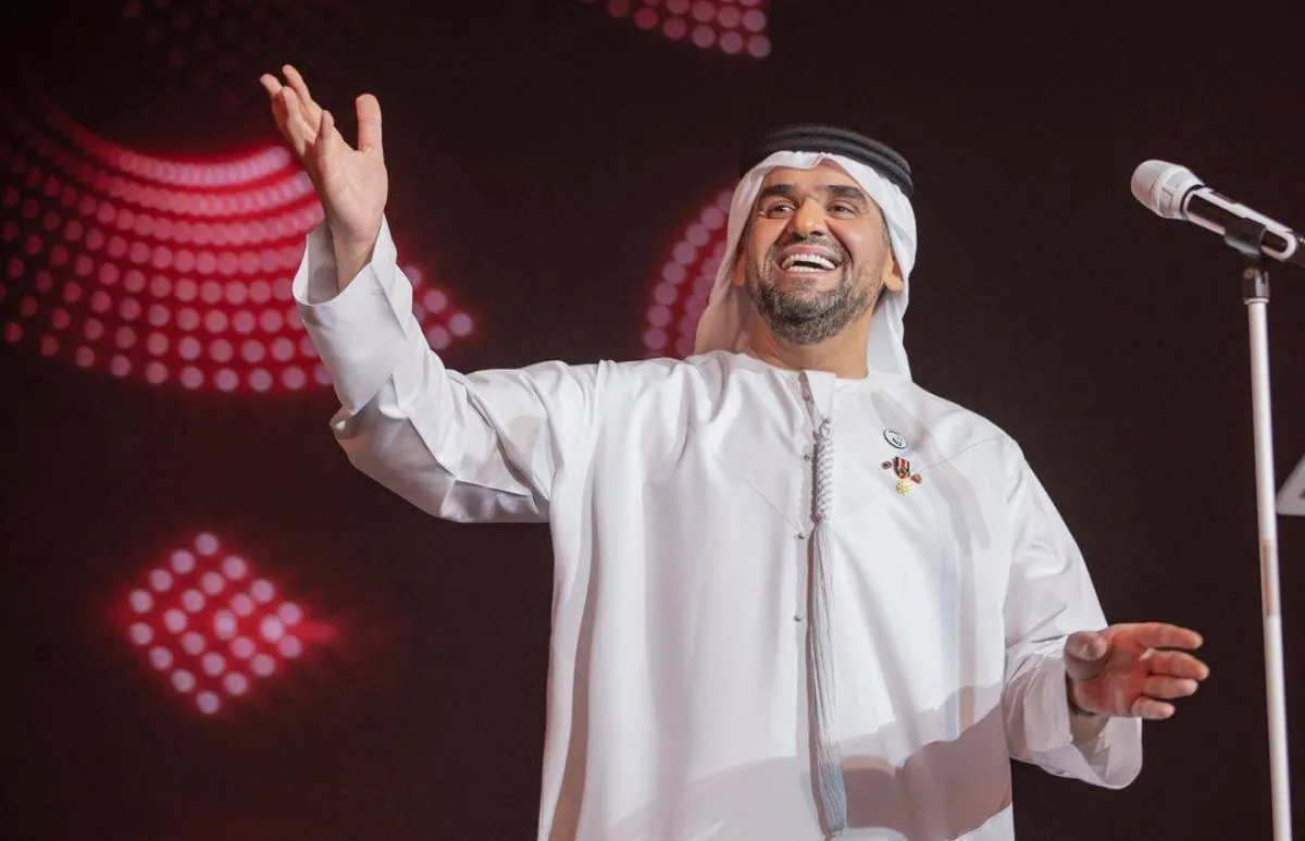 حسين الجسمي لقطة من حفله في مصر - الصورة من حسابه على إنستجرام