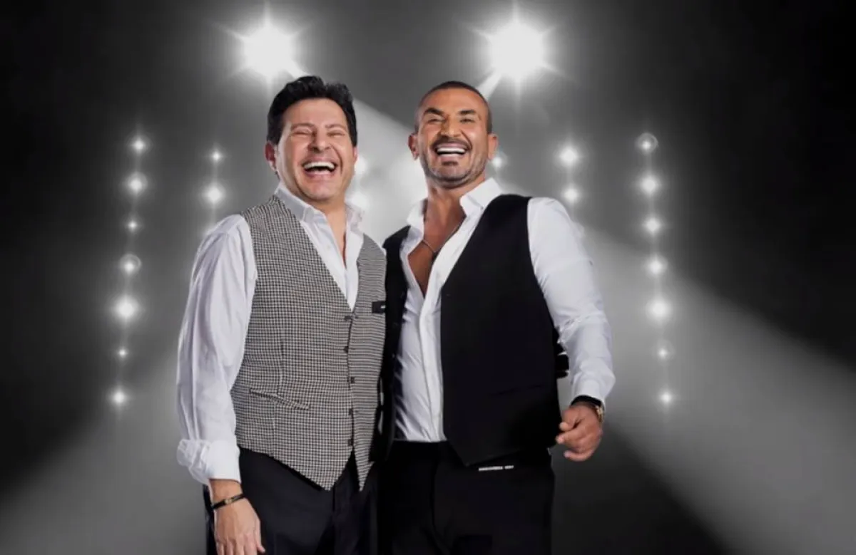 أحمد سعد وهاني شاكر - الصورة من صفحة أحمد سعد على الفيس بوك