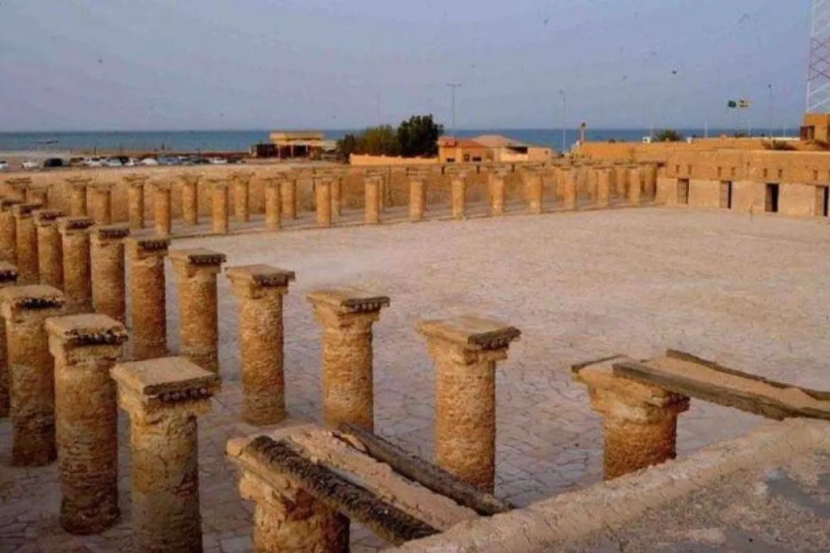 تظهر الصورة ميناء العقير مصدر الصورة وكالة الأنباء السعودية واس 