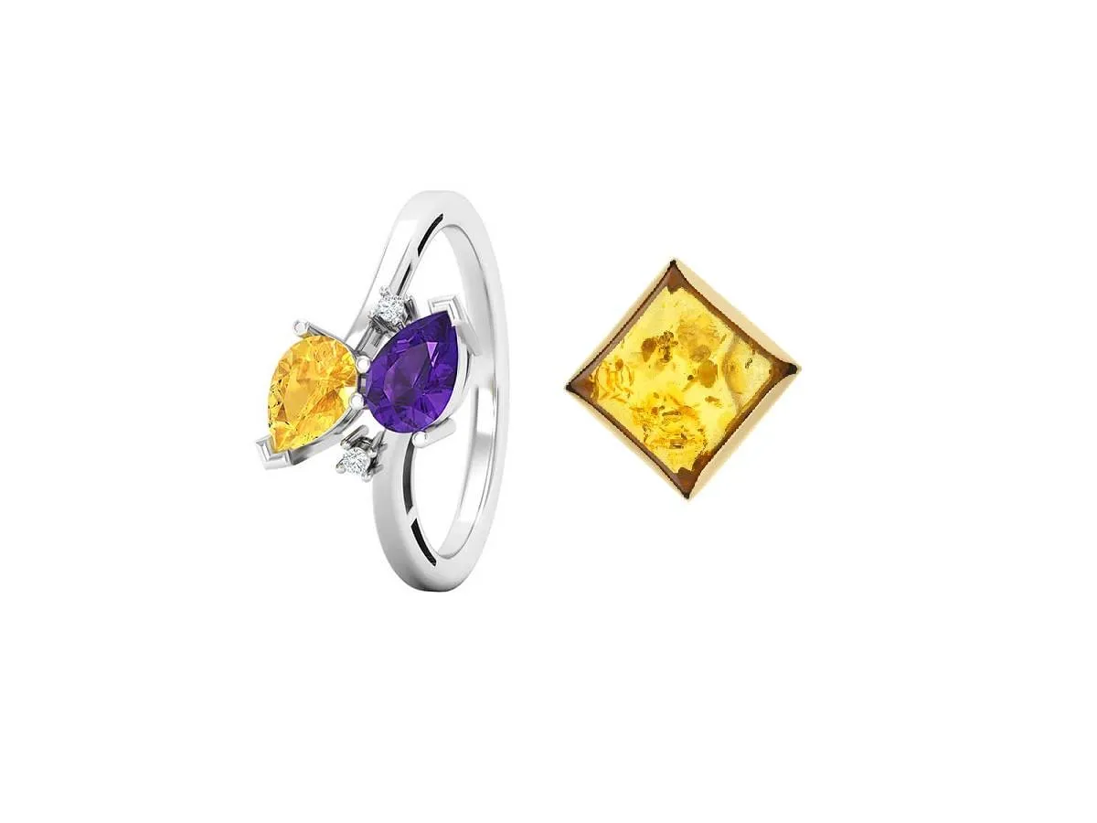 مجوهرات حجر الكهرمان