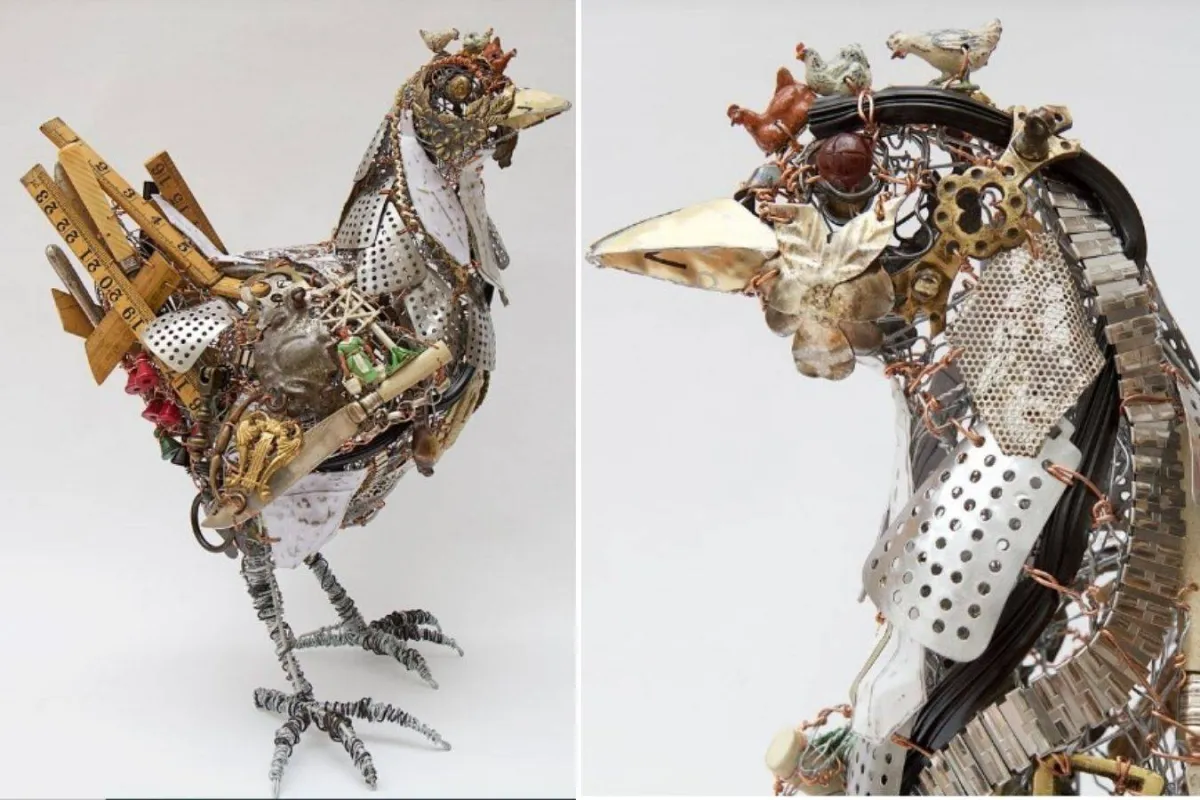 منحوتات من إعادة التدوير