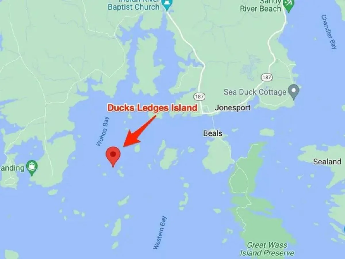 صورة الجزيرة على الخريطة