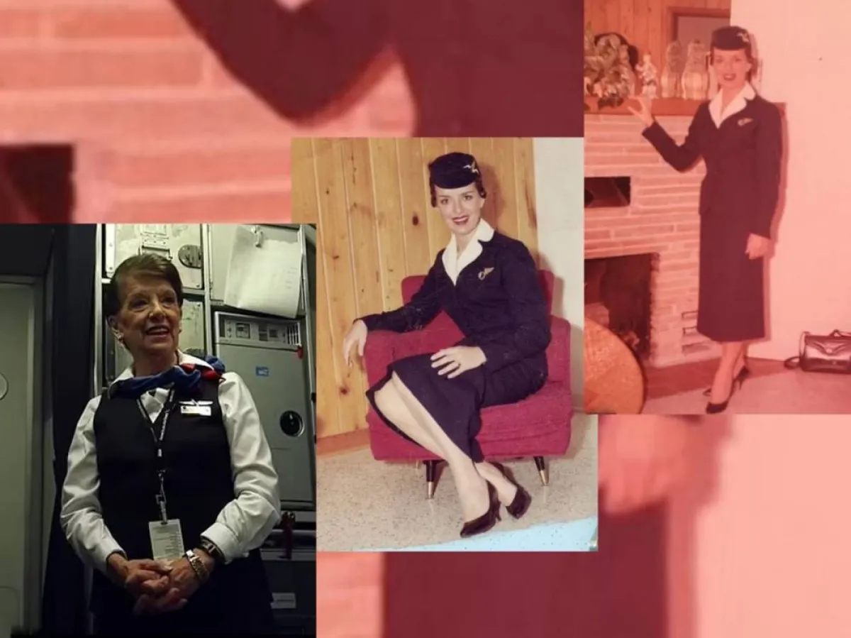 مضيفة الطيران الأطول خدمة بالعالم 