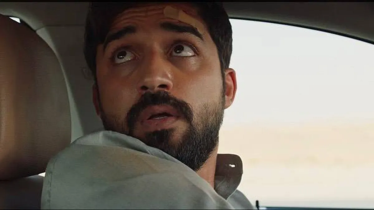براء عالم في كواليس فيلم " سكة طويلة " - صورة من صفحة فاطمة البنوي على " انستغرام"