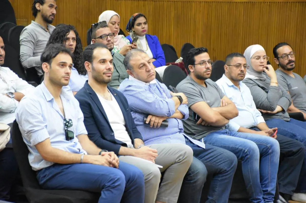 جانب من وفد نقابة المهن التمثيلية - تصوير محمد عربي - خاص سيبدتي