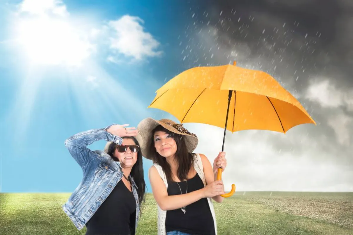 الاستعانة بالشمسية أثناء التعرض لحرارة وأشعة الشمس