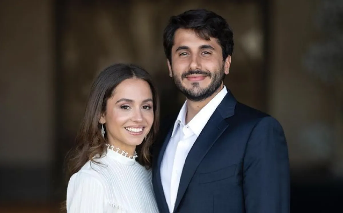 الأميرة إيمان بنت عبدالله الثاني والسيد جميل ألكساندر ترميوتس