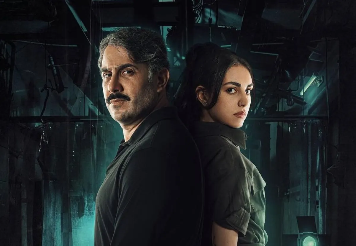 فاليري أبوشقرا وقصي خولي على الملصق الدعائي لمسلسل " من.. إلى" - الصورة من صفحتها الرسمية على " انستغرام"