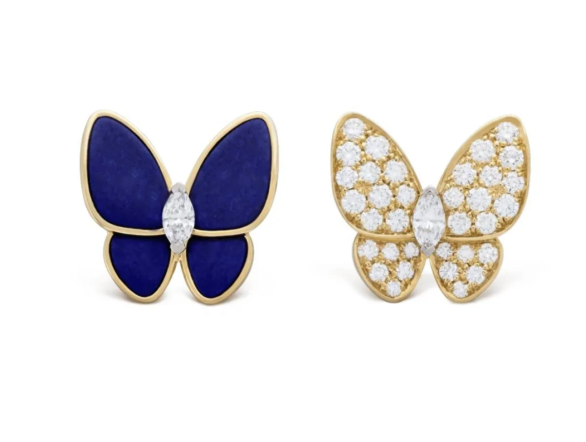 أقراط أذن تو باترفلاي من فان كليف اند اربلز Van cleef & arpels