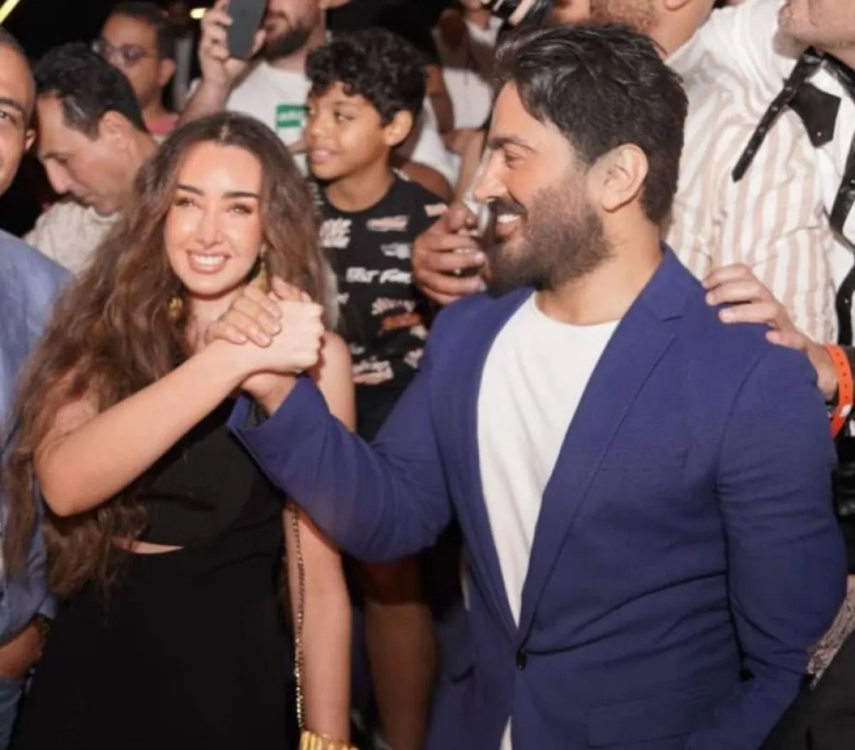 تامر حسني يهنئ هنا الزاهد - الصورة من حساب تامر حسني على انستغرام 