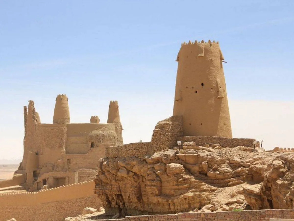 تظهر الصورة قلعة مارد مصدر الصورة وكالة الأنباء السعودية واس