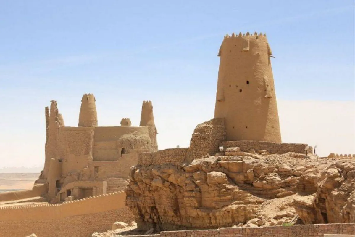 تظهر الصورة قلعة مارد مصدر الصورة وكالة الأنباء السعودية واس