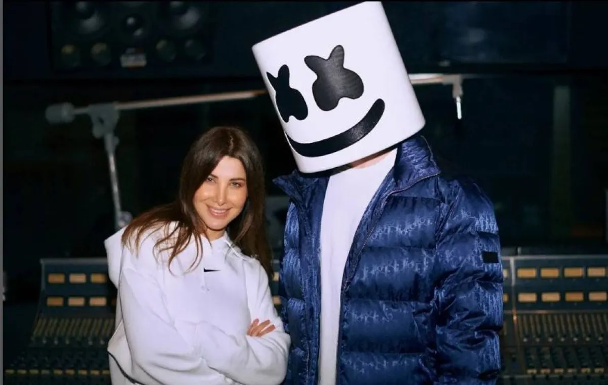 نانسي عجرم ومارشميلو - الصورة من حساب نانسي على انستغرام 