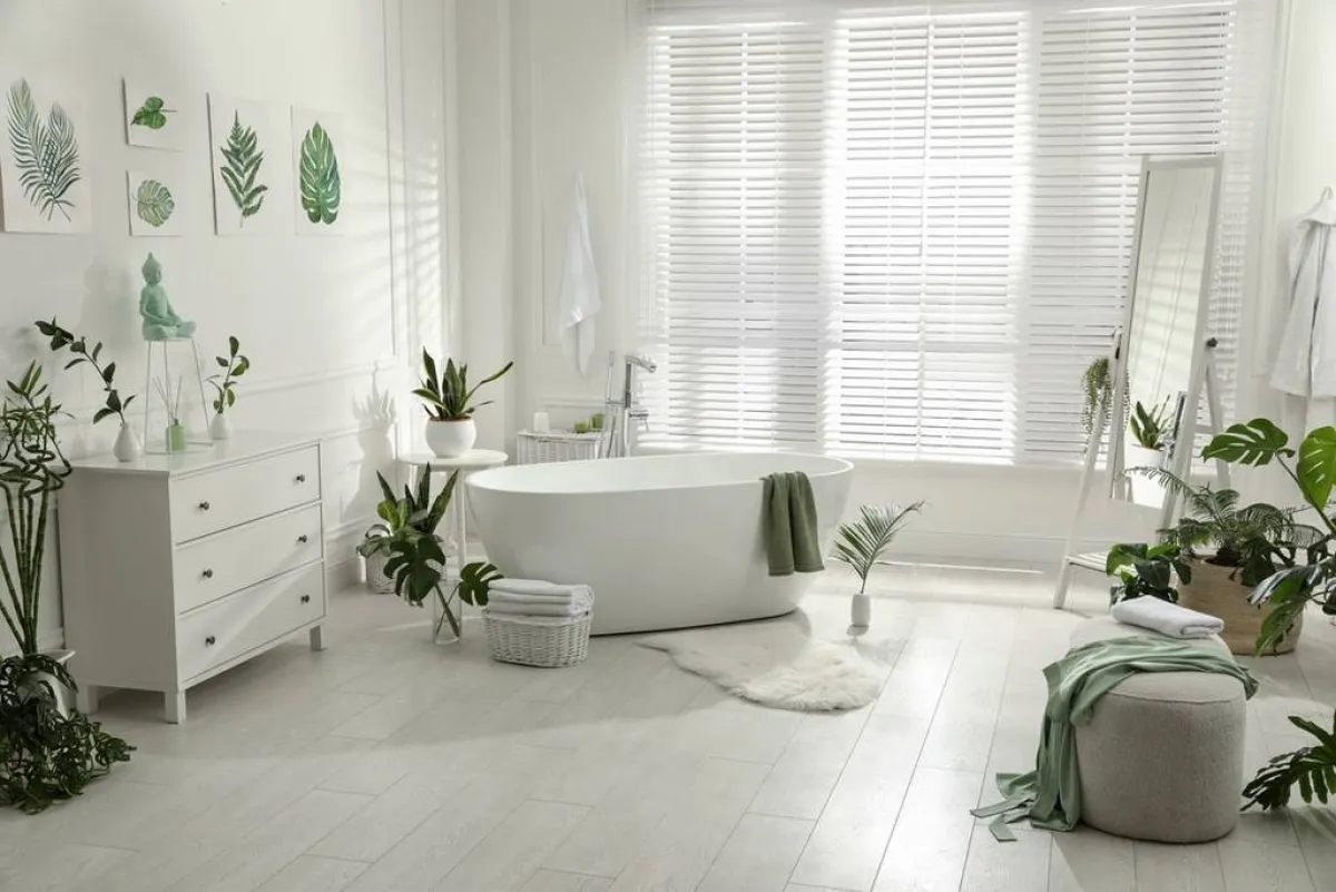 اللون الأبيض مرغوب للحمّام