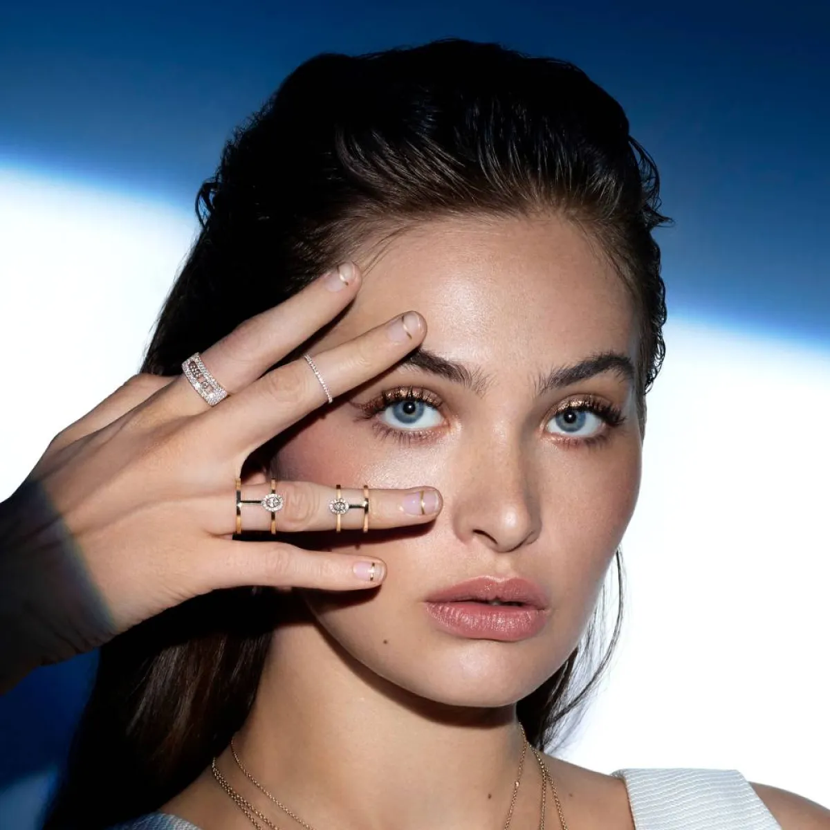 خواتم متصلة Glam'Azone Double  من ميسيكا Messika