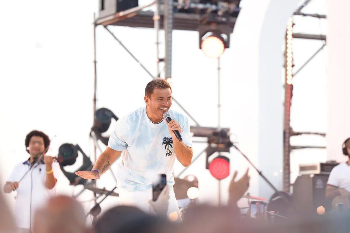 لقطات من حفل العلمين - صورة من حساب عمرو دياب على إنستجرام