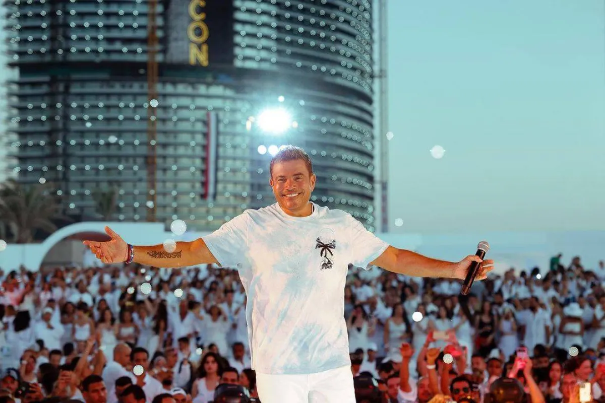 لقطة من حفل عمرو دياب في العلمين - صورة من حسابه على إنستجرام