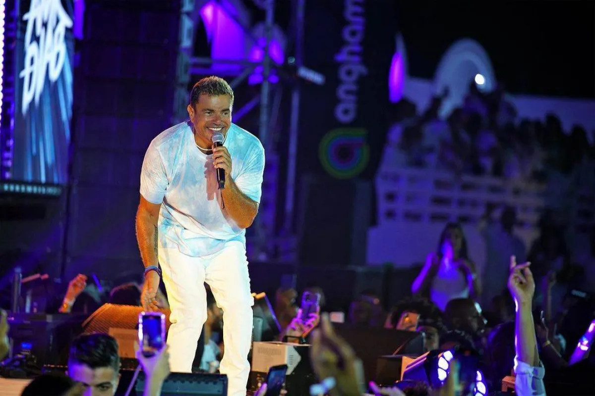 لقطة من حفل عمرو دياب في العلمين - صورة من حسابه على إنستجرام