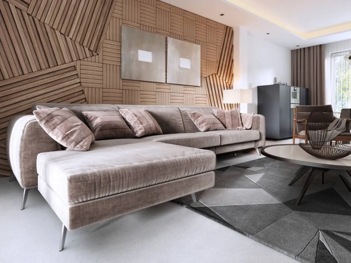 الألواح الخشبية لكساء الجدران المشوّهة