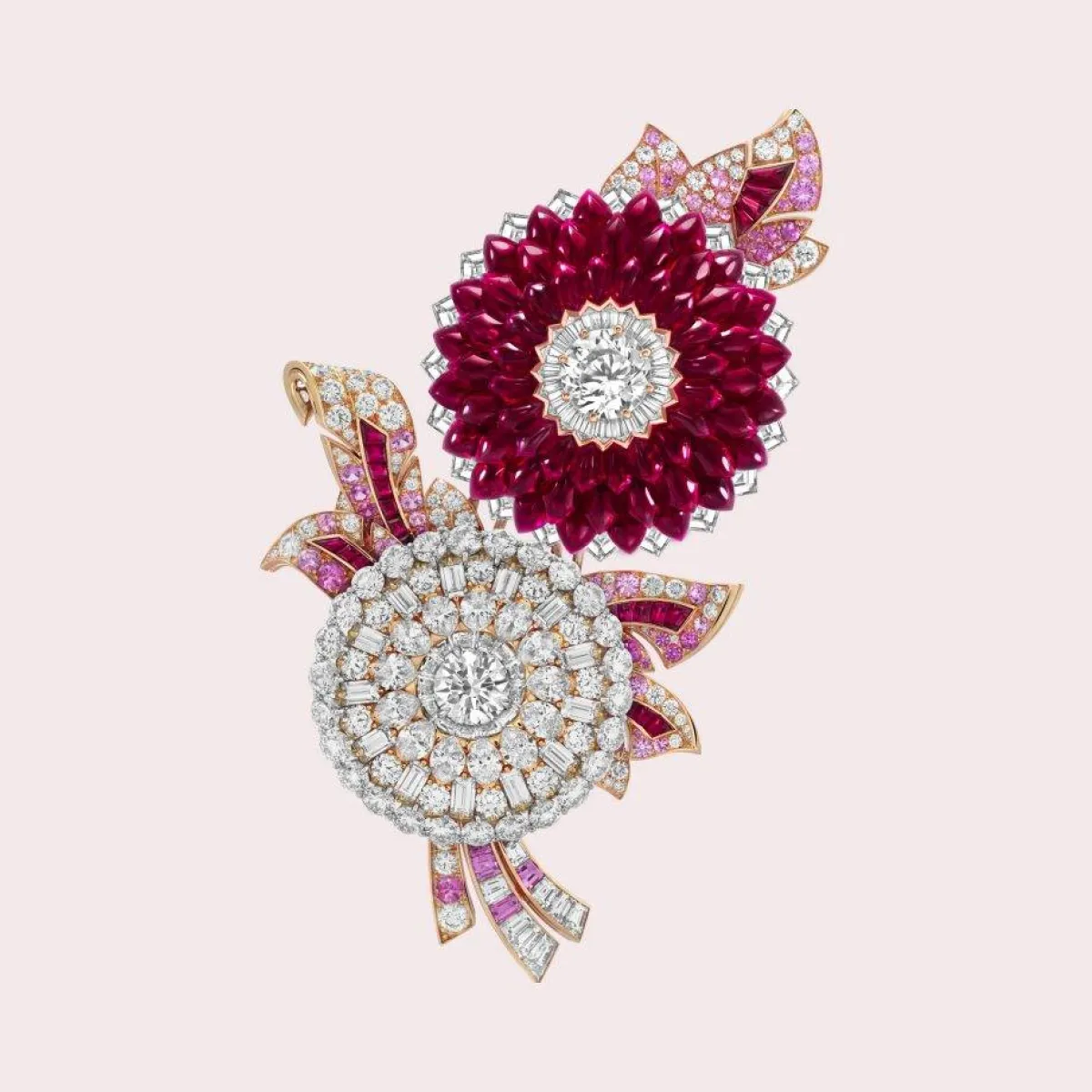 بروش The Italian rose transformable clip من فان كليف أند آربلز Van Cleef & Arpels