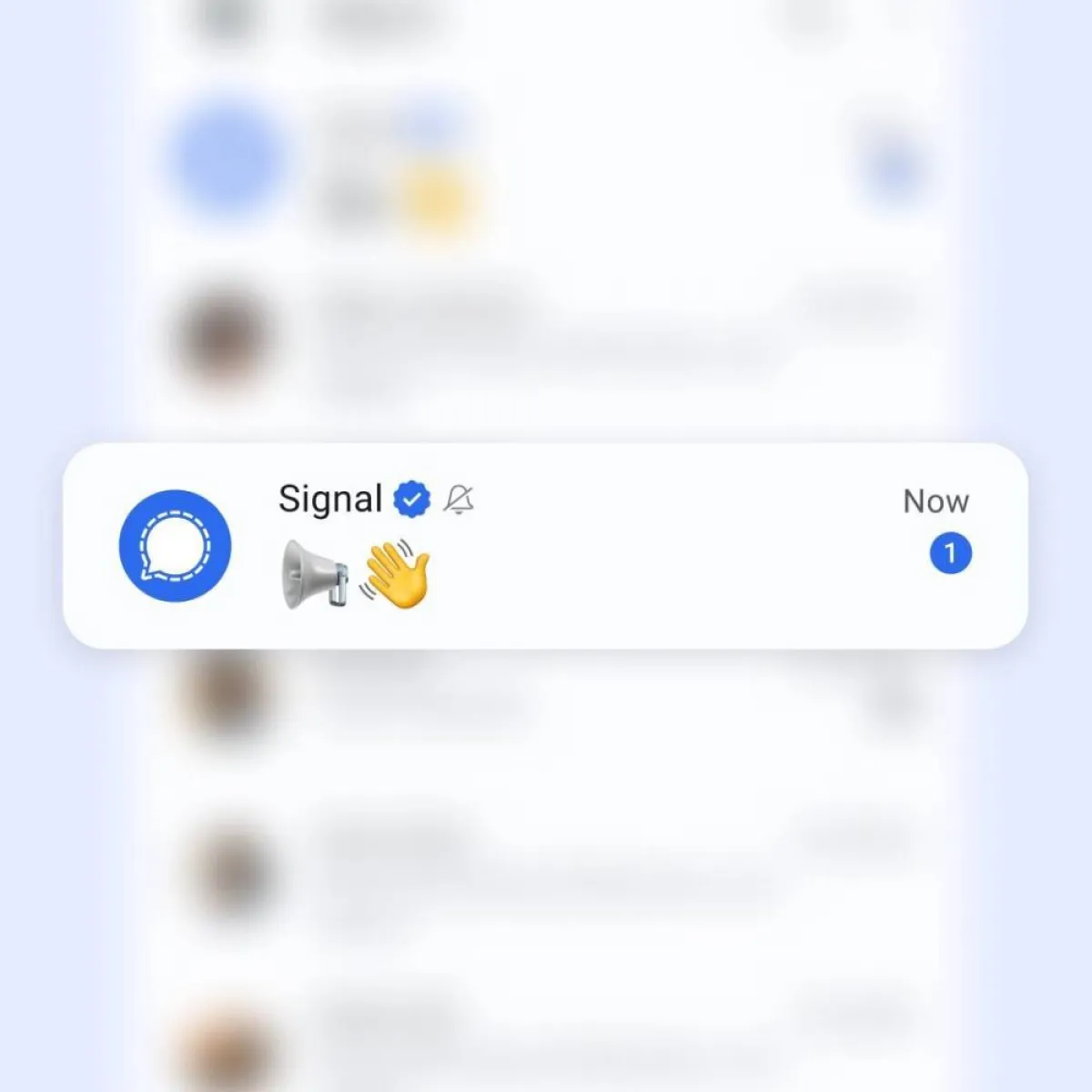 صورة لميزة محادثة الإصدار على سيجنال