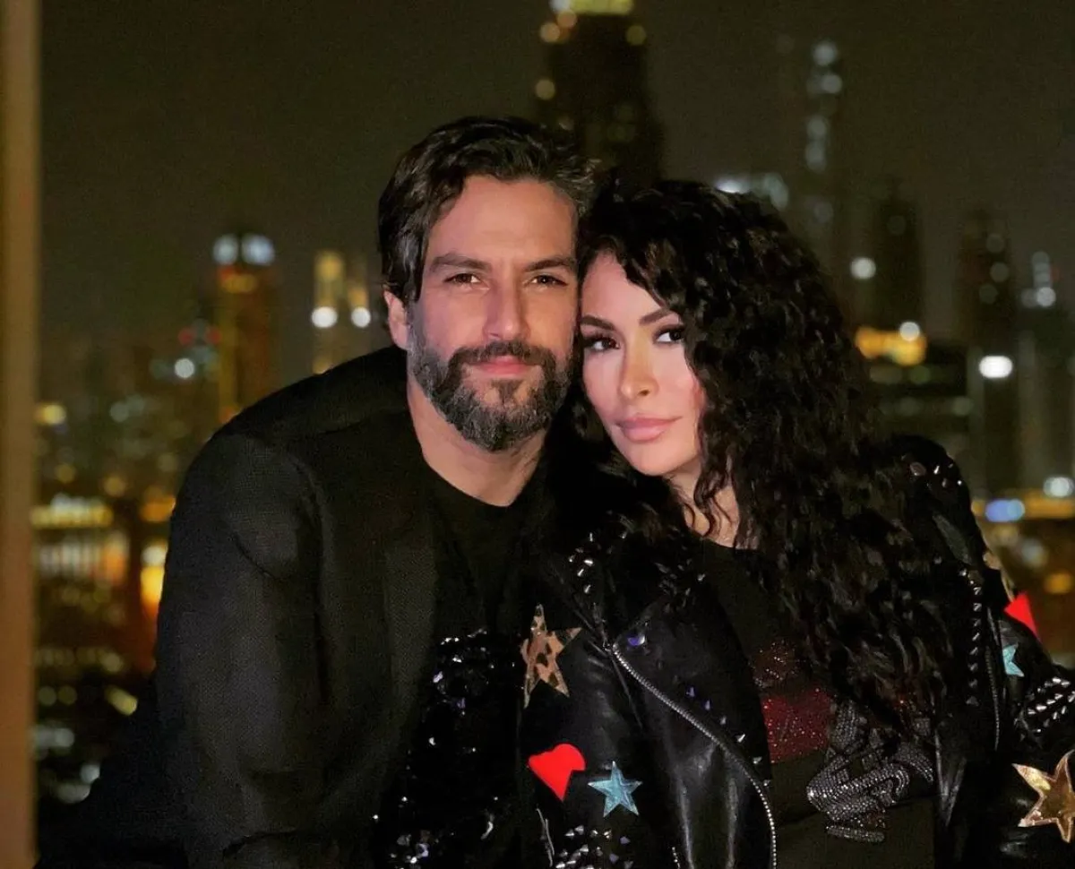 ديمة بياعة وزوجها - صورة من حسابها على إنستجرام