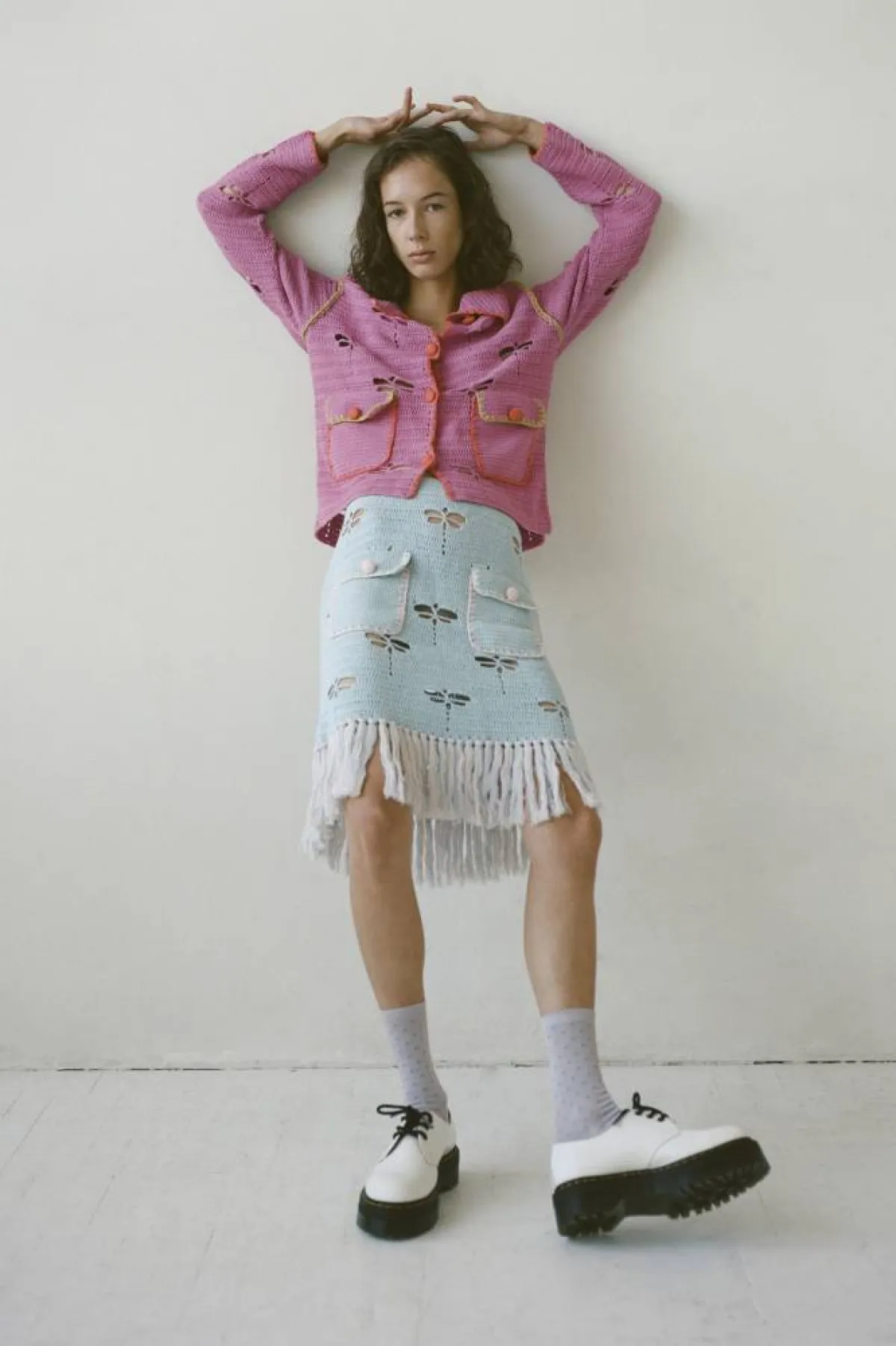 تنسيق اللون الأزرق مع الوردي