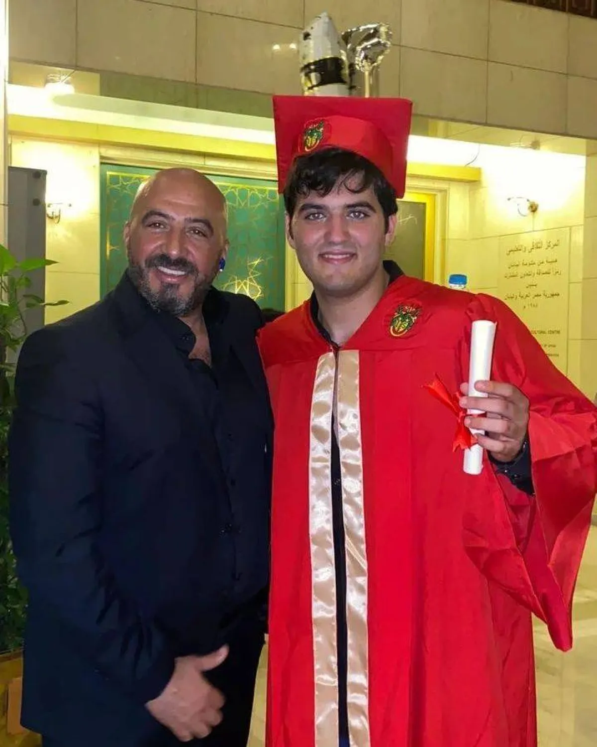 مجدي الهواري وابنه عبد الله - الصورة من ستوري مجدي على إنستغرام