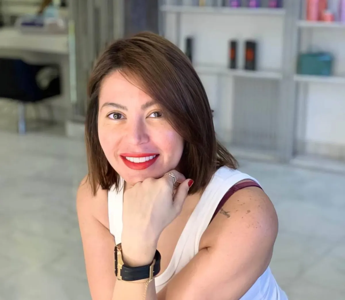 لقاء الخميسي -الصورة من صفحتها على الفيس بوك