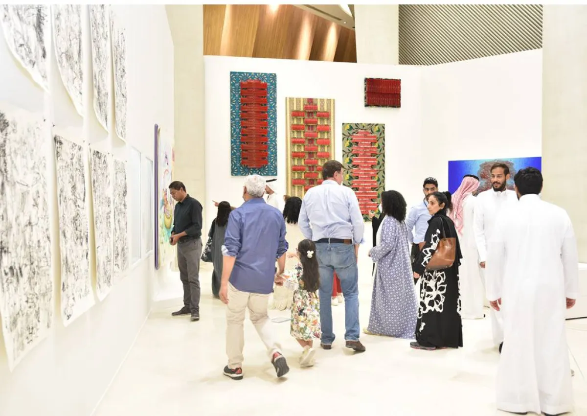 جانب من الحضور للمعرض