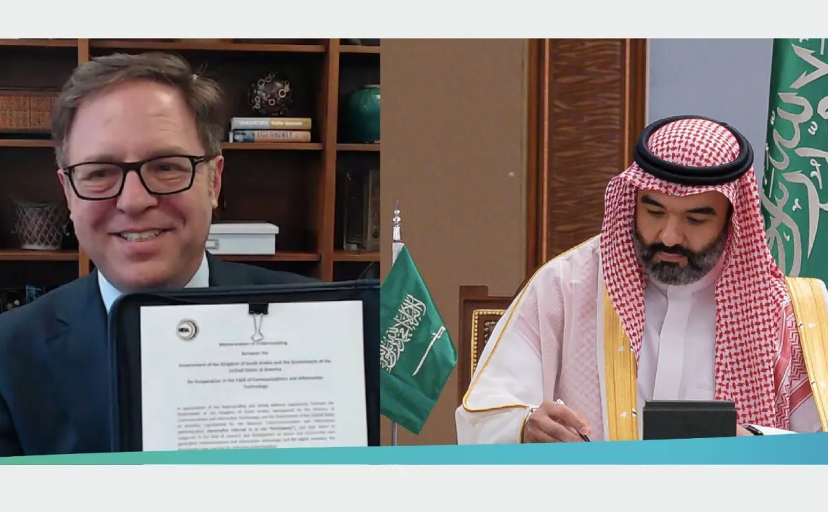  السعودية والولايات المتحدة توقعان اتفاقية شراكة في تقنيات الجيلين الخامس والسادس