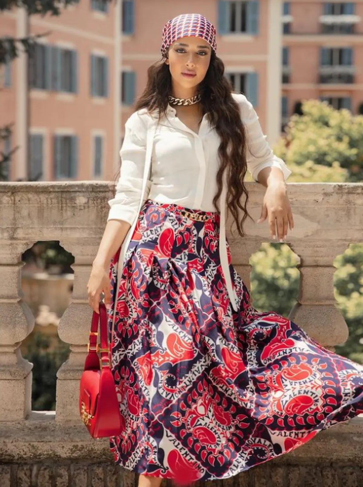 إطلالة بوهيمية لبلقيس فتحي