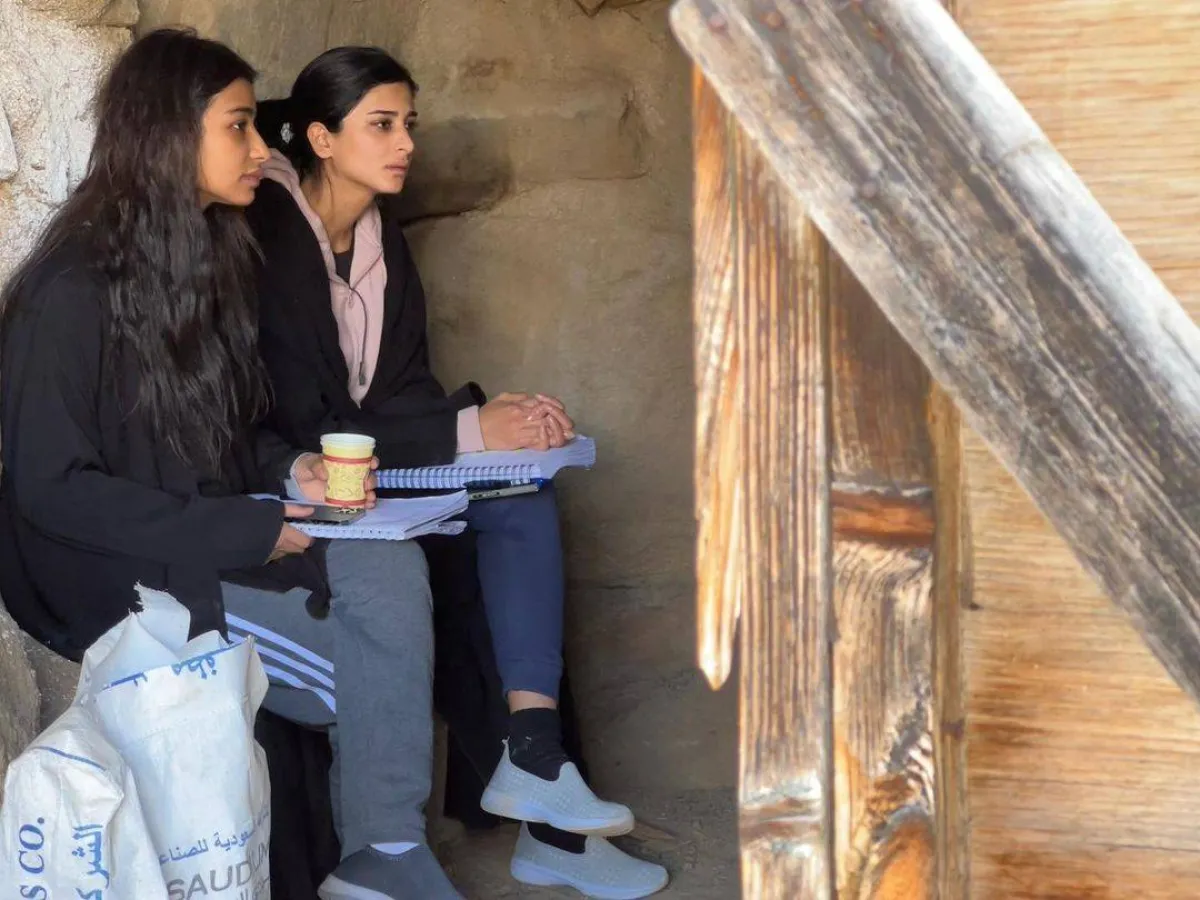 رهف من كواليس مسلسل " عيال نوف" - صورة من صفحتها الرسمية على انستغرام 