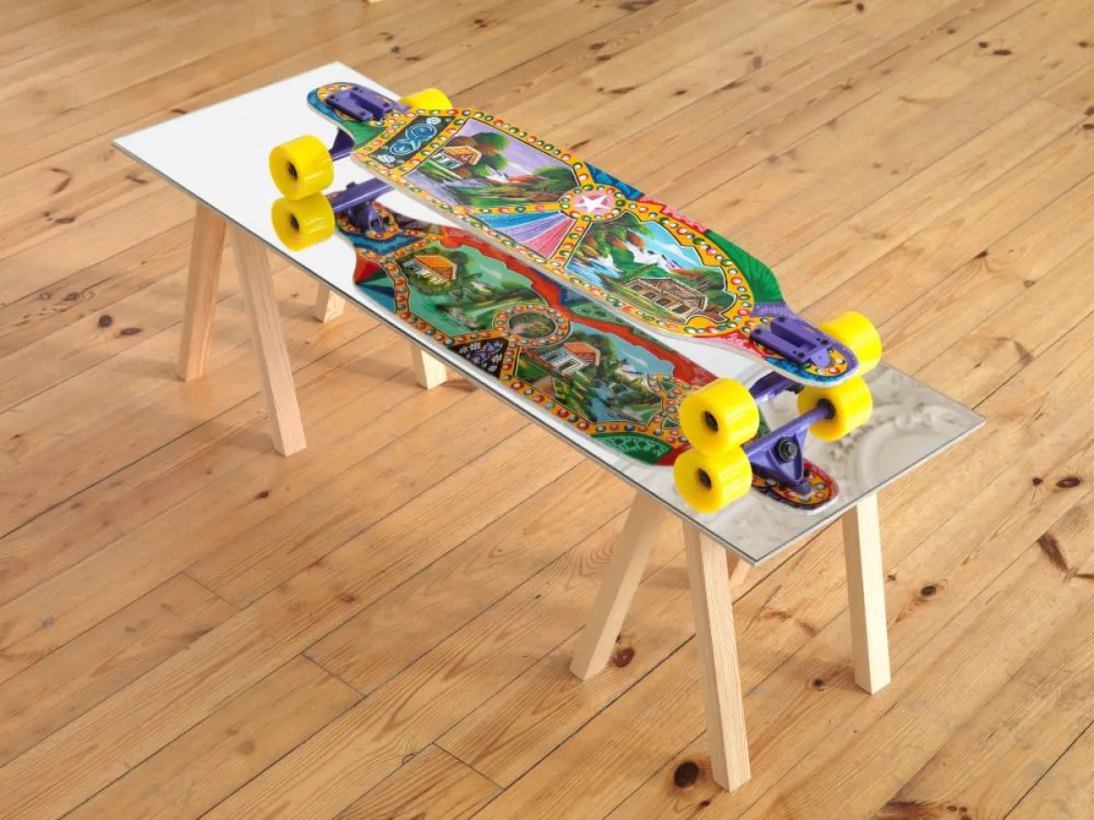 عمل للفنان جيانو غاوسي ضمن معرض «فن البوب في جنوب آسيا»